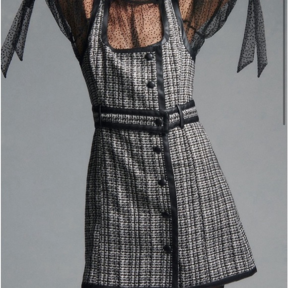 Anthro Maeve tweed mini dress size 10 - Picture 12 of 16